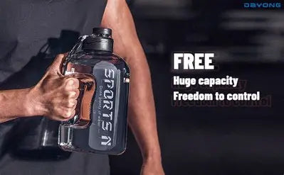 Large Capacity water bottle for sports and daily hydration 2.7L