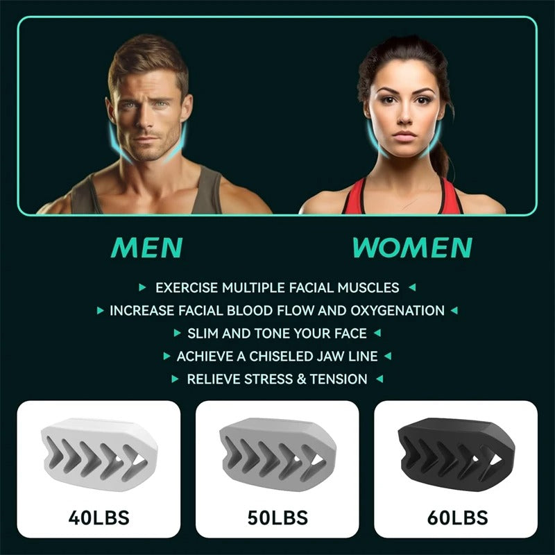 6pcs Silicone Jaw Trainer