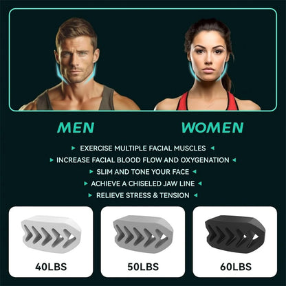 6pcs Silicone Jaw Trainer