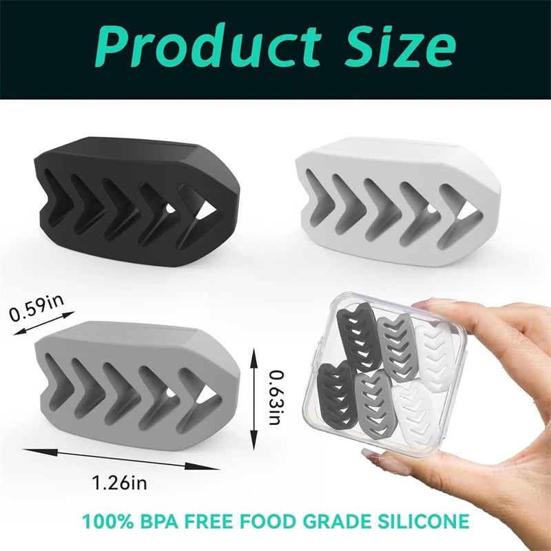 6pcs Silicone Jaw Trainer