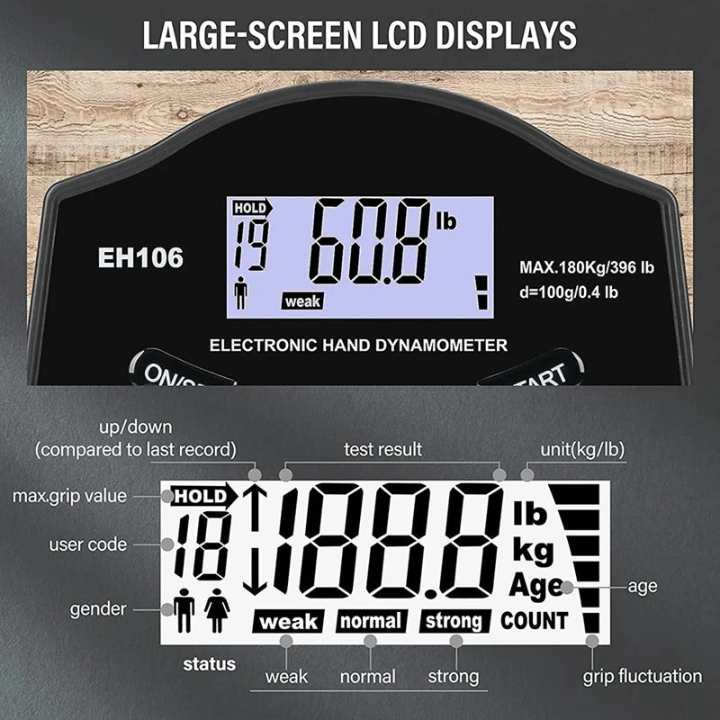 Digital Hand Dynamometer Grip Strength